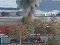 Samsun limanında yağ tankı bomba gibi patladı, facianın eşiğinden dönüldü
