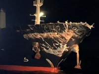 Ahırkapı açıklarında iki  yük gemisi çarpıştı