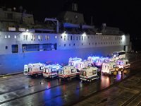 Hatay'da depremde yaralananlar TCG İskenderun gemisiyle Mersin’e taşındı