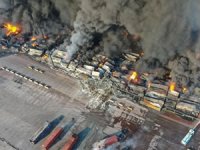 İskenderun Limanı'nda yangın söndürüldü, denizcilik faaliyetleri başladı