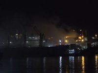 Tuzla'da balıkçı gemisinde çıkan yangın kontrol altına alındı