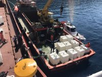 Karaya oturan "Happy Aras" gemisinden yağ ve yakıt tahliyesi yapıldı