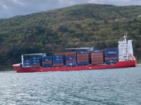 Kastamonu'da yük gemisi karaya oturdu