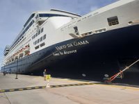 Portekiz bayraklı kruvaziyer "Vasco Da Gama" Bodrum'da