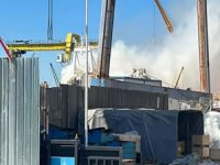 Tuzla'da bakıma alınan yük gemisinde yangın