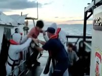 Batmak üzere olan tekne son anda kurtarıldı