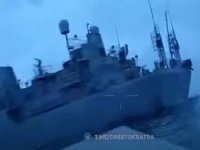 Rus Savaş Gemisine İHA Saldırısı ile ilgili yeni görüntüler ortaya çıktı