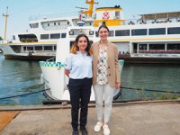 Şehir Hatları tarihinin ilk kadın kaptanı Deniz Taksi’nin dümeninde