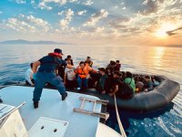 Aydın açıklarında 67 düzensiz göçmen kurtarıldı