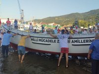 Milli Mücadele'nin simgesi İnebolu Denk Kayığı yeniden denizle buluştu