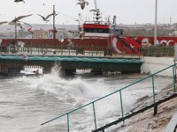 Tekirdağ'da deniz ulaşımına lodos engeli