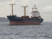 Midilli açıklarında kargo gemisi battı