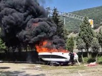 Kocaeli'de tekne küle döndü