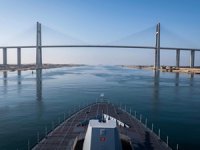 TCG Kınalıada Süveyş Kanalı'nda