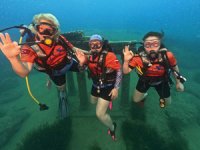 "Dalsın kızlar" projesi kapsamında 90 kadın su altını keşfetti