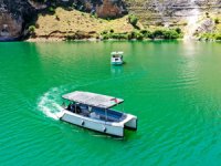 Tekneler Dicle Baraj Gölü'ne Filistin bayraklarıyla açılıyor