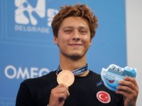 Milli yüzücü Berke Saka'dan Avrupa üçüncülüğü