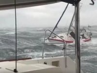 İspanya’da şiddetli fırtına! Tekneler alabora oldu