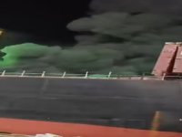 Adana'da korkutan gemi yangını