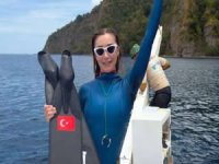 Şahika Dominika’da denizden 3 altın 2 gümüş madalya çıkardı