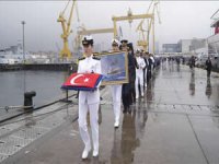 TCG Anadolu Ata'nın izinden giden gençlerle birlikte Samsun'da