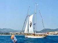 STS Bodrum, BM filosunda Türk bayrağını dalgalandırdı