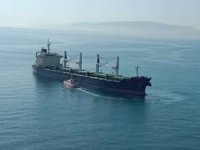 Tekirdağ açıklarında kuru yük gemisi karaya oturdu