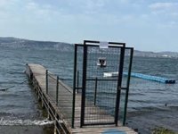 Başiskele sahili kaçak iskelelerden temizleniyor