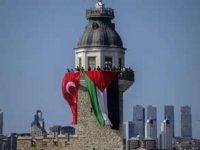 İstanbul Boğazı'nda deniz konvoyuyla Gazze eylemi