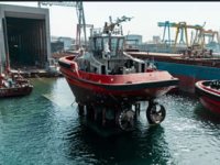 Sanmar, BOTAŞ'ın 3. römorkörünü de denize indirdi