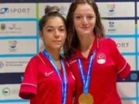 Milli para yüzücü Sevilay'dan gümüş, Sümeyye'den bronz madalya