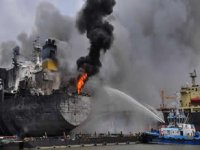 Bakım yapılan tankerde yangın: 10 ölü, 18 yaralı