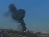 Ünye Limanı’nda korkutan yangın!