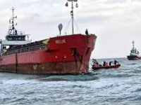 Tekirdağ’da karaya oturan gemi kurtarıldı