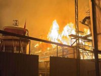 Fethiye’de tersanede çıkan yangın korkuttu