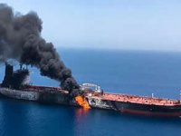 Libya’da vurulan tanker Aliağa’ya söküme geliyor