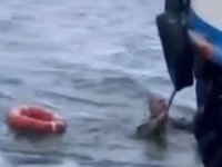 Karaköy'de vapur tekneye çarptı: Balıkçı denize düştü