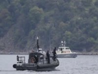 Frontex'e ait  gemi Meis Adası açıklarında battı