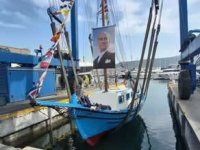 Son süngerci Aksona Mehmet’in teknesi yeniden denizle buluştu