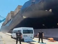 Aliağa limanında gemiye kaçak akaryakıt baskını