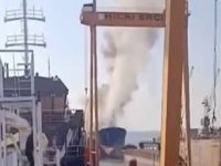 Altınova’da tersanede bakımdaki gemide patlama