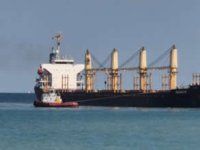Tekirdağ açıklarında yük gemisi karaya oturdu