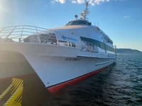 Çanakkale-Limni feribot resmen seferleri başladı