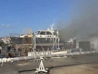 Pendik Marina'da bakımdaki teknede çıkan yangın