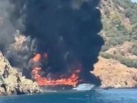 Fethiye’de teknede yangın: 115 yolcu, suya atladı!