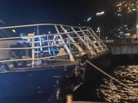 Mudanya'da İDO deniz otobüsü iskeleye çarptı
