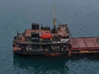 Dron saldırısına uğrayan gemi Trabzon’a sığındı