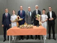 Tamer Kıran Ziya Kalkavan’da denizci adaylarıyla