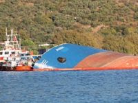 Narlı iskelesinde batan "Pasha" adlı gemi çıkarılacak