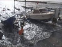 Kocaeli'nde fırtına ve lodos 100 tekneyi batırdı